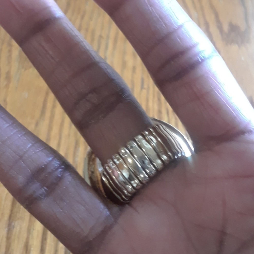 "Orange Expandable Statement Ring" - image 3